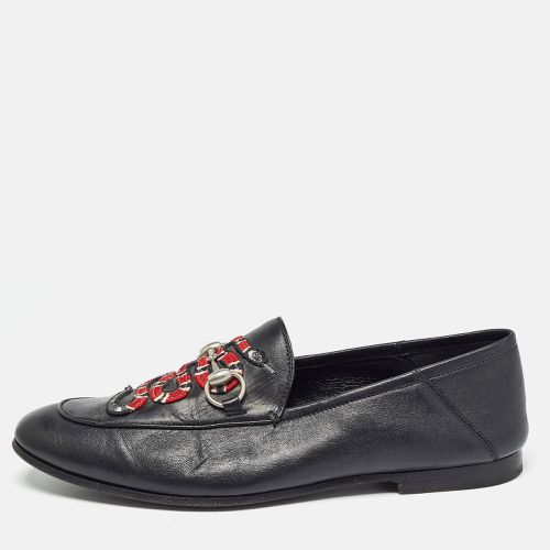 Gucci Black Leather Kingsnake Loafers Size 42.5 - Gucci - Modalova