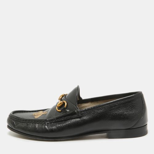 Gucci Black Leather Horsebit Loafers Size 42.5 - Gucci - Modalova