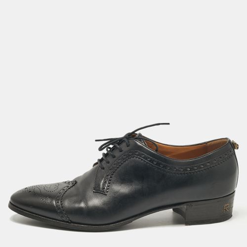 Gucci Black Leather Lace Up Derby Size 44.5 - Gucci - Modalova