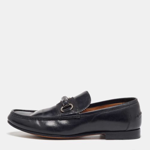 Gucci Black Leather Bamboo Horsebit Slip On Loafers Size 41.5 - Gucci - Modalova