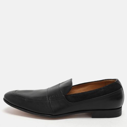 Gucci Black Leather and Suede Loafers Size 40 - Gucci - Modalova