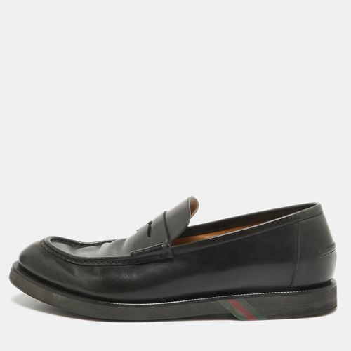 Gucci Black Leather Driver Loafers Size 43 - Gucci - Modalova