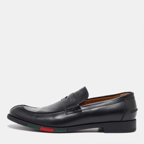 Gucci Black Leather Slip on Loafers Size 43 - Gucci - Modalova