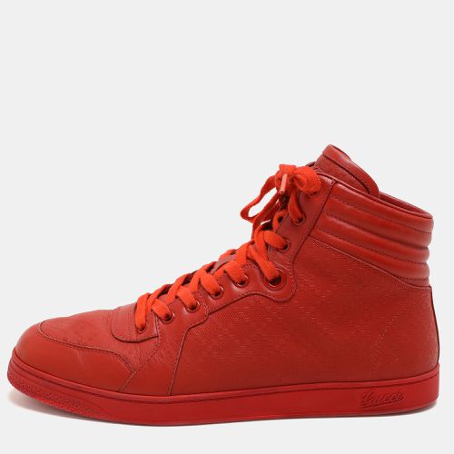 Gucci Red Diamante Leather High Top Sneakers Size 42 - Gucci - Modalova