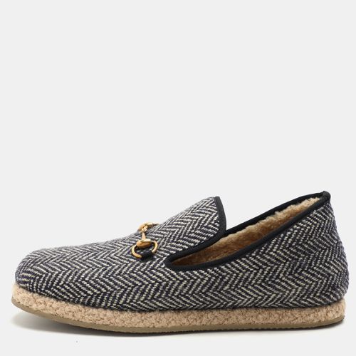 Gucci Blue Tweed Fria Slip On Espadrille Size 44 - Gucci - Modalova