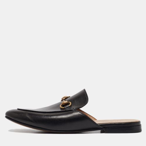 Gucci Black Leather Princetown Horsebit Flat Mules Size 40 - Gucci - Modalova