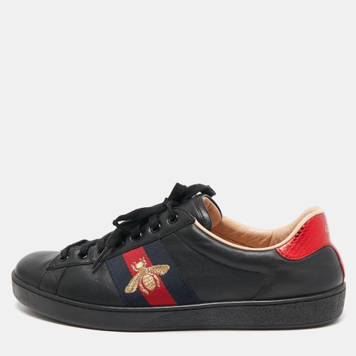 Leather Bee Embroidered Ace Sneakers Size 43.5 - Gucci - Modalova