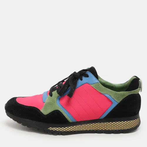 Size 41 Canvas, Leather and Suede Low Top Sneakers - Gucci - Modalova