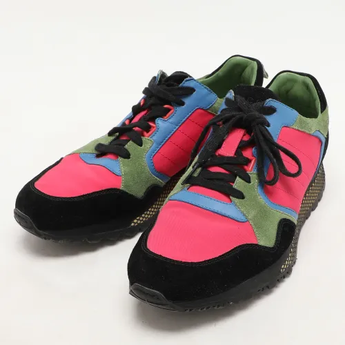Size 41 Canvas, Leather and Suede Low Top Sneakers - Gucci - Modalova