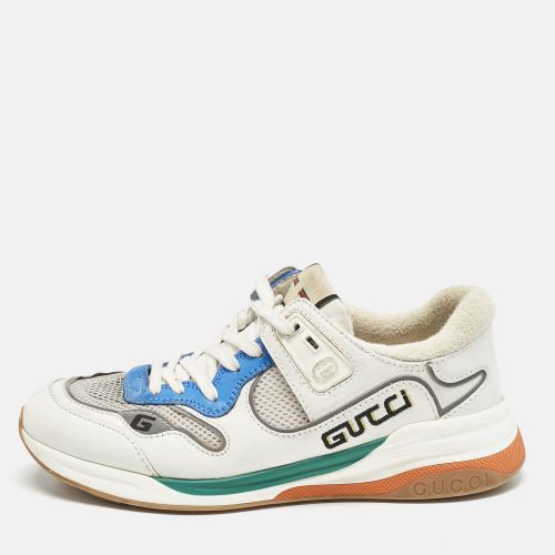 Blue Leather and Mesh Ultrapace Sneakers Size 41.5 - Gucci - Modalova