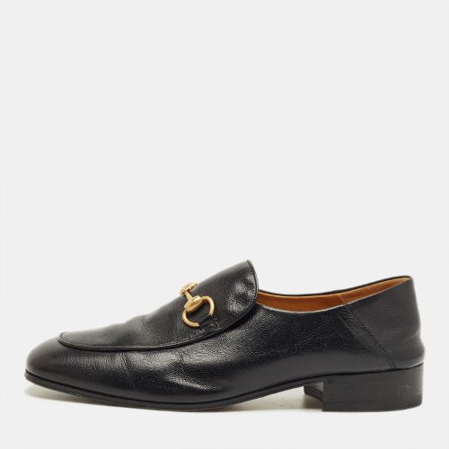 Gucci Black Leather Jordaan Horsebit Loafers Size 42 - Gucci - Modalova