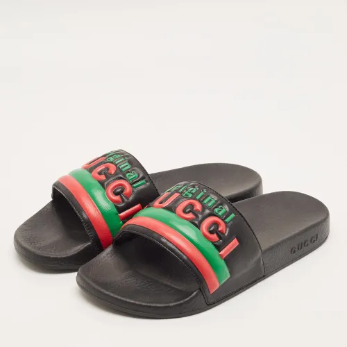 Size 41 Leather Slide Flats - Gucci - Modalova