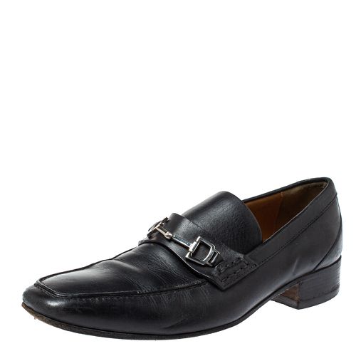 Gucci Black Horsebit Leather Loafers Size 39.5 - Gucci - Modalova