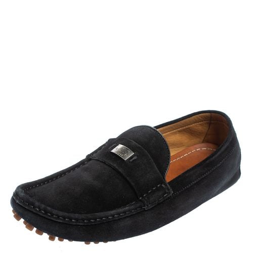 Gucci Black Suede Slip on Loafers Size 41.5 - Gucci - Modalova