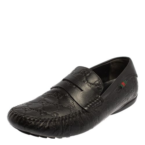 Ssima Leather Loafers Size 41.5 - Gucci - Modalova