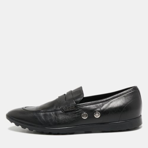 Gucci Black Leather Slip On Loafers Size 40.5 - Gucci - Modalova