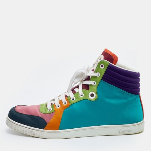 Gucci Multicolor Satin Coda High Top Sneakers Size 43 - Gucci - Modalova