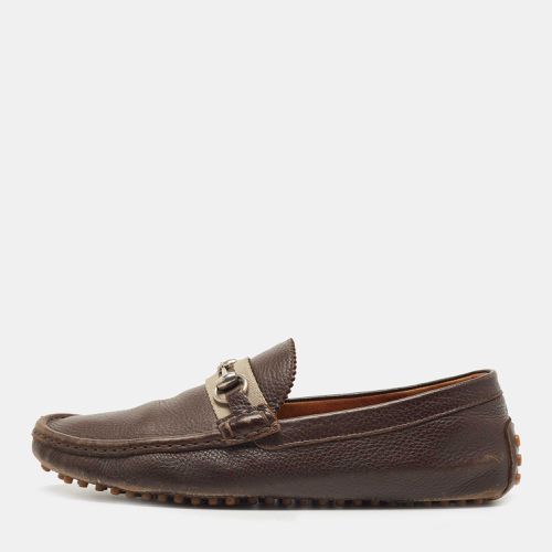 Gucci Brown Leather Horsebit Loafers Size 43 - Gucci - Modalova