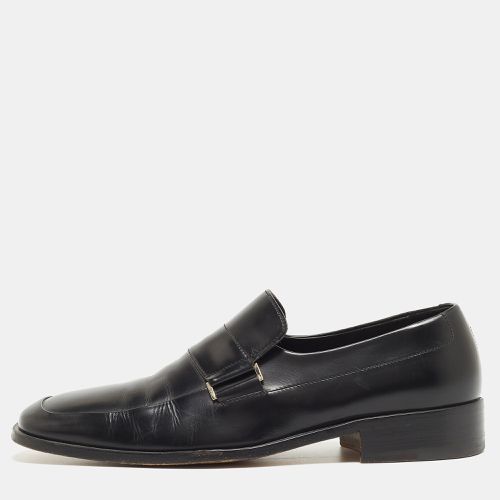 Gucci Black Leather Slip On Loafers Size 45 - Gucci - Modalova