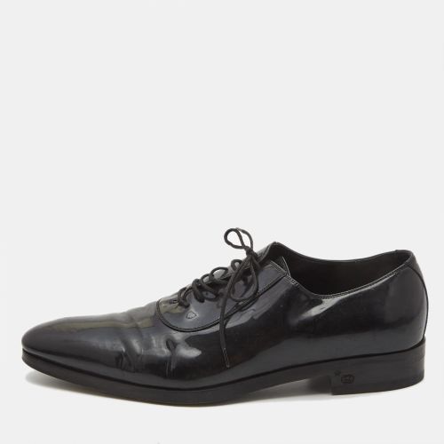 Gucci Black Patent Leather Lace Up Oxfords Size 43 - Gucci - Modalova