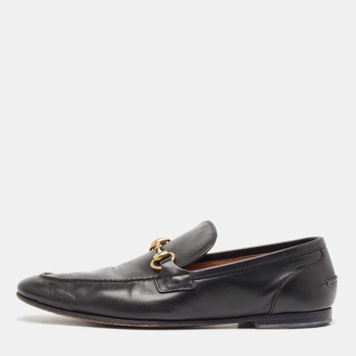 Gucci Black Leather Jordan Horsebit Loafers Size 40.5 - Gucci - Modalova