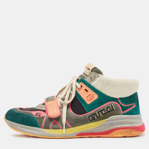 Gucci Multicolor Suede and Mesh Low Top Sneakers Size 44.5 - Gucci - Modalova