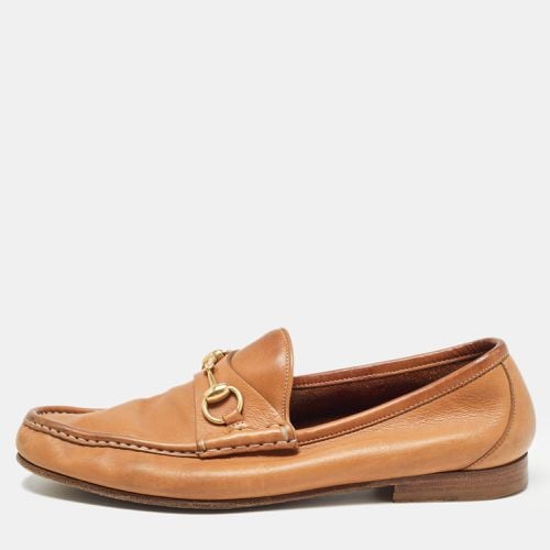 Leather Horsebit Loafers Size 42 - Gucci - Modalova