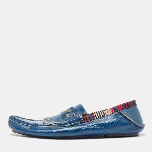 Gucci Blue Patent Slip On Loafers Size 41.5 - Gucci - Modalova