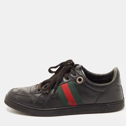 Leather Low Top Sneakers Size 41 - Gucci - Modalova