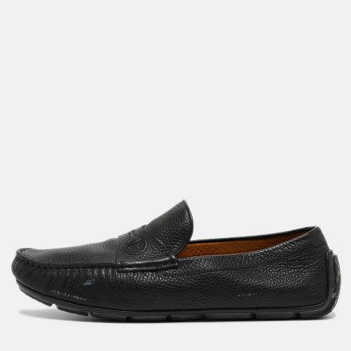 Gucci Black Leather Slip On Loafers Size 43 - Gucci - Modalova