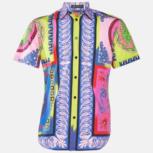 Gianni Versace Multicolor Printed Cotton Shirt S - Gianni Versace - Modalova