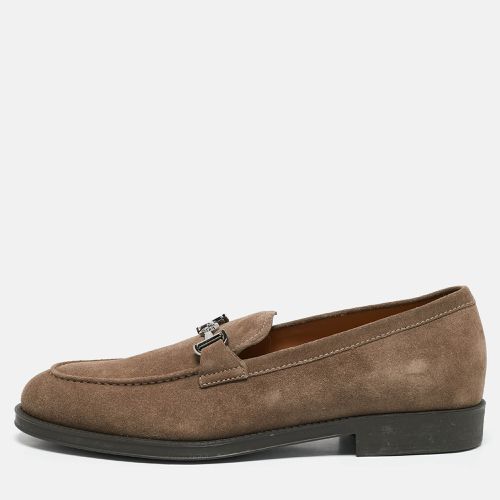 Giorgio Armani Brown Suede Slip On Loafers Size 43 - Giorgio Armani - Modalova