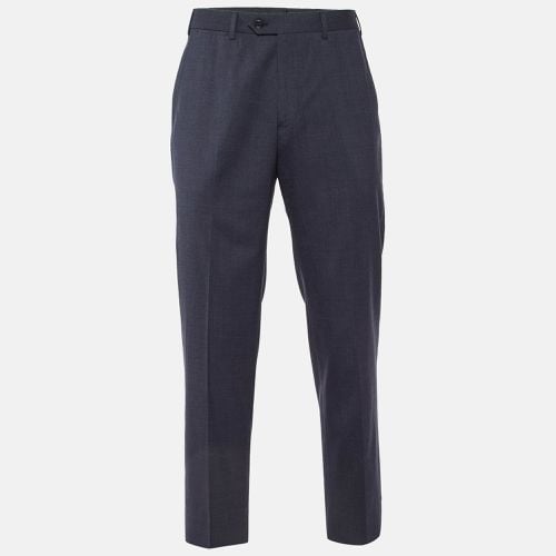 Giorgio Armani Dark Blue Wool Tailored Trousers M - Giorgio Armani - Modalova