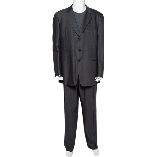 Giorgio Armani Charcoal Grey Wool Suit 5XL - Giorgio Armani - Modalova