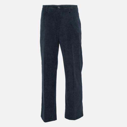 Giorgio Armani Navy Blue Corduroy Trousers XL - Giorgio Armani - Modalova