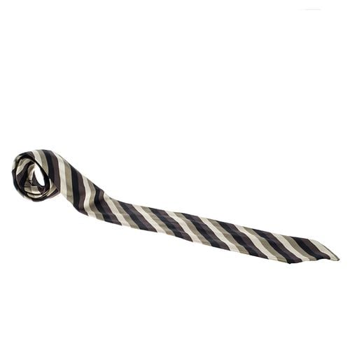 Giorgio Armani Cravatte Diagonal Striped Traditional Silk Tie - Giorgio Armani - Modalova