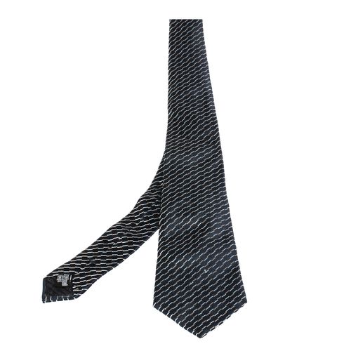 Diagonal Stripe Detail Silk Tie - Giorgio Armani - Modalova