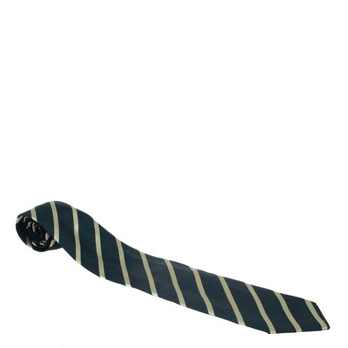 Black and Striped Silk Tie - Giorgio Armani - Modalova