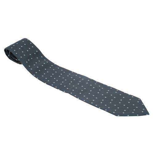 Dark Printed Silk Tie - Giorgio Armani - Modalova