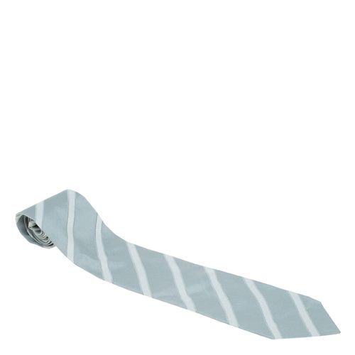 Giorgio Armani Grey Striped Silk Tie - Giorgio Armani - Modalova