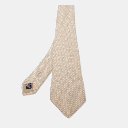 Giorgio Armani Beige Patterned Silk Tie - Giorgio Armani - Modalova