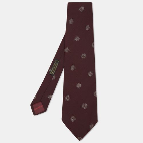 Giorgio Armani Burgundy Silk Jacquard Tie - Giorgio Armani - Modalova