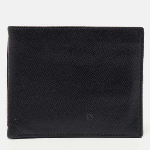 Giorgio Armani Black Leather Bifold Wallet - Giorgio Armani - Modalova