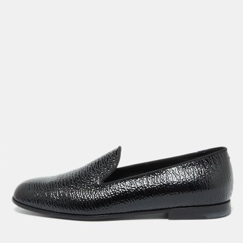 Giorgio Armani Black Patent Leather Smoking Slippers Size 39 - Giorgio Armani - Modalova