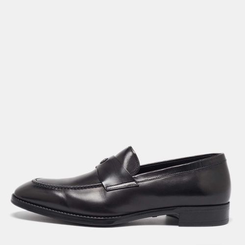 Giorgio Armani Black Leather Loafers Size 39 - Giorgio Armani - Modalova