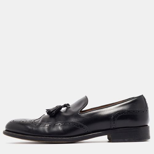 Giorgio Armani Black Leather Slip On Loafers Size 41 - Giorgio Armani - Modalova