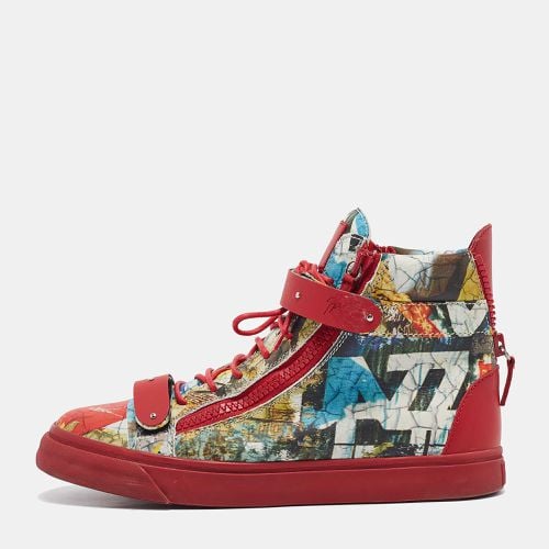 Giuseppe Zanotti Multicolor Leather Coby High Top Sneakers Size 44 - Giuseppe Zanotti - Modalova