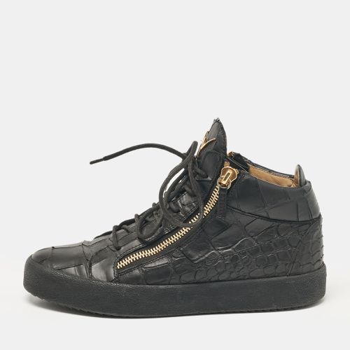 Croc Embossed Leather London High Top Sneakers Size 42 - Giuseppe Zanotti - Modalova