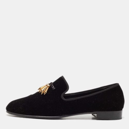 Giuseppe Zanotti Black Velvet Smoking Slippers Size 43 - Giuseppe Zanotti - Modalova