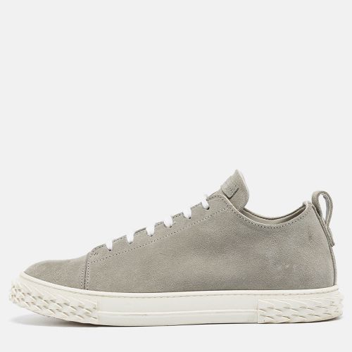 Giuseppe Zanotti Grey Suede Eco blabber Low Top Sneakers Size 45 - Giuseppe Zanotti - Modalova